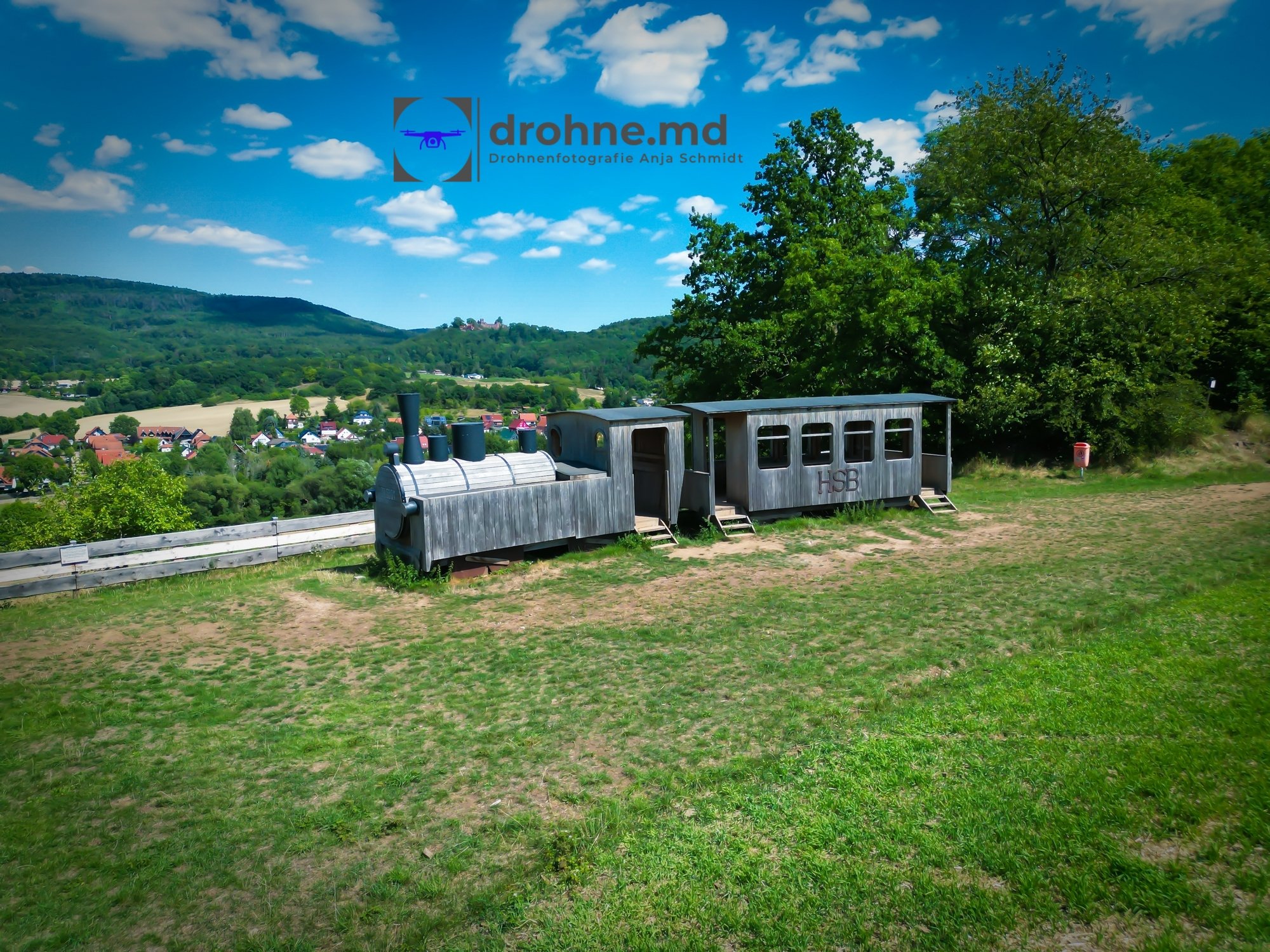 Harzer Holzdampflok in Neustadt/Harz