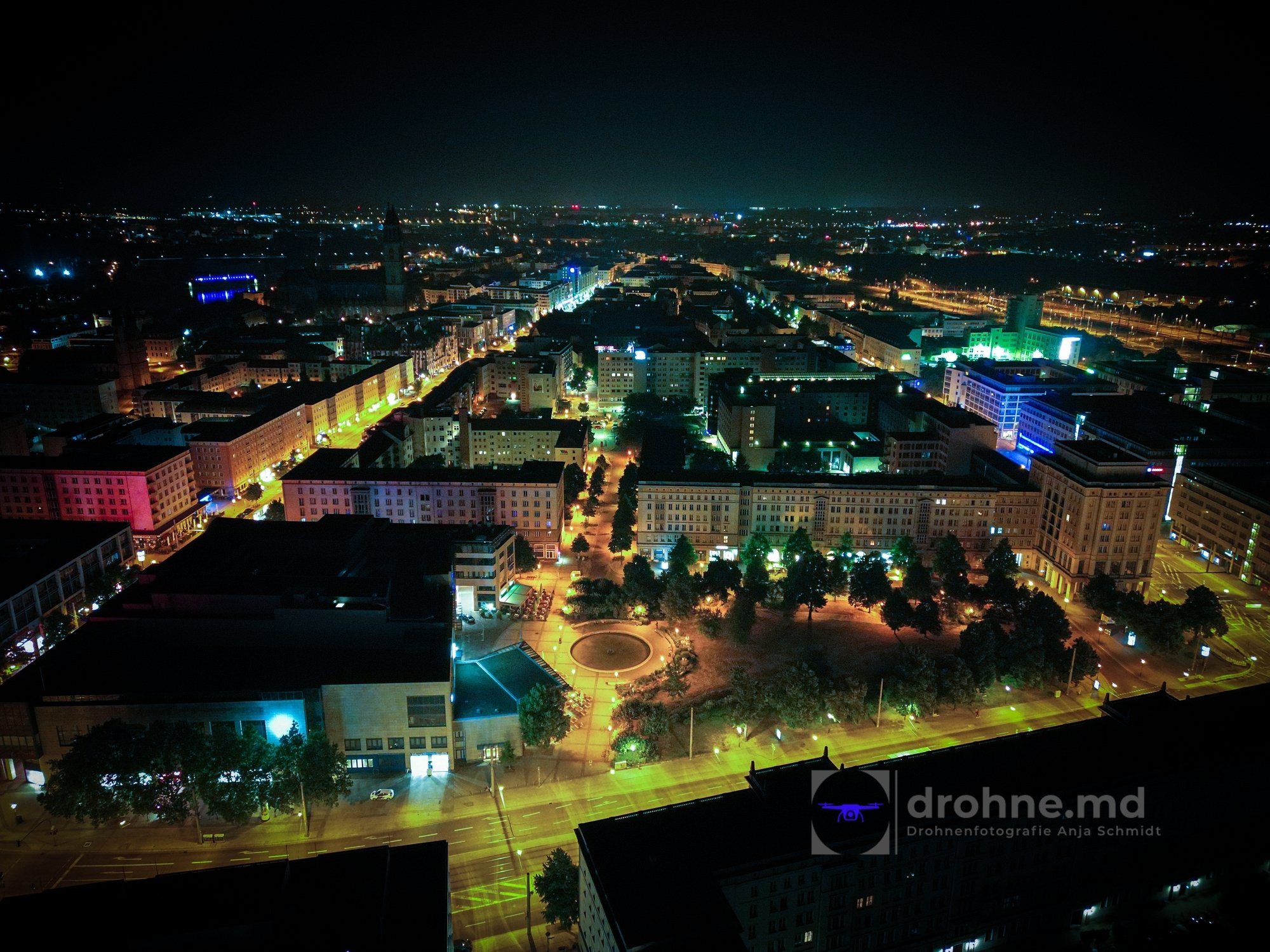 Magdeburg bei Nacht