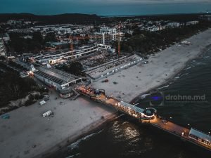 Misdroy in Polen bei Nacht